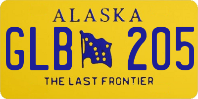 AK license plate GLB205