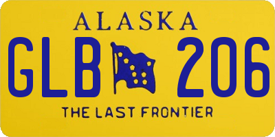 AK license plate GLB206