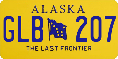 AK license plate GLB207