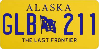 AK license plate GLB211