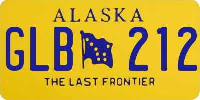 AK license plate GLB212