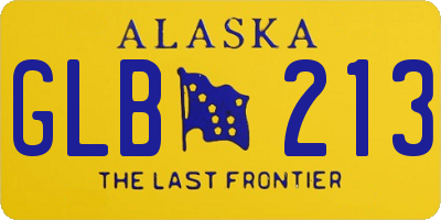 AK license plate GLB213
