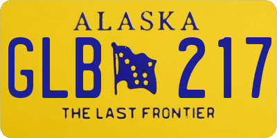 AK license plate GLB217