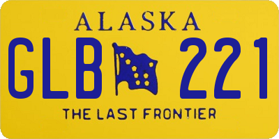 AK license plate GLB221