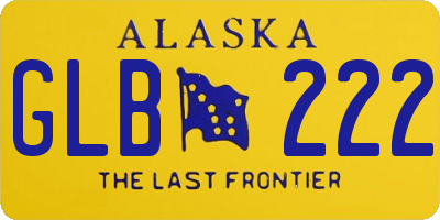 AK license plate GLB222