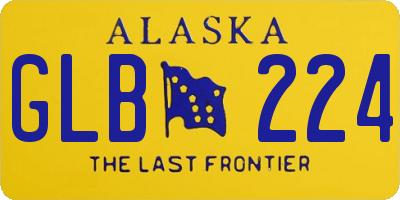 AK license plate GLB224