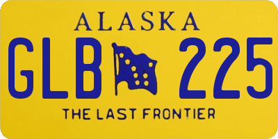AK license plate GLB225