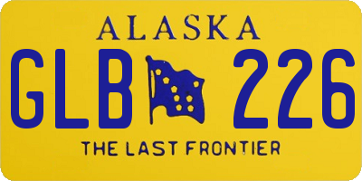 AK license plate GLB226