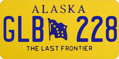 AK license plate GLB228