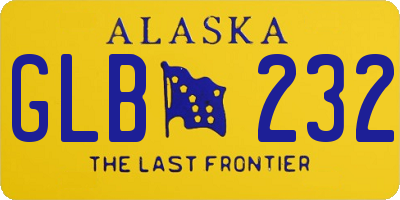 AK license plate GLB232