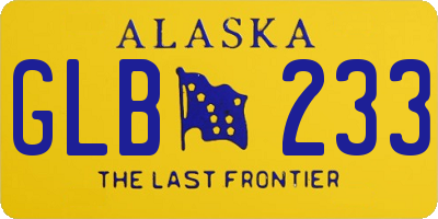 AK license plate GLB233