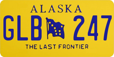 AK license plate GLB247
