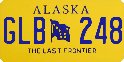 AK license plate GLB248