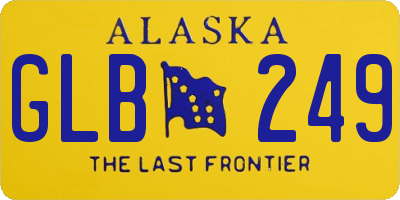 AK license plate GLB249