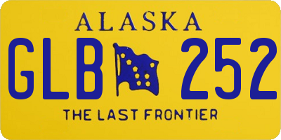 AK license plate GLB252