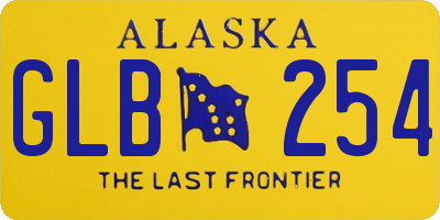 AK license plate GLB254