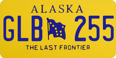 AK license plate GLB255