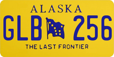 AK license plate GLB256