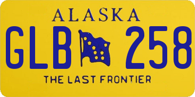 AK license plate GLB258