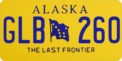 AK license plate GLB260