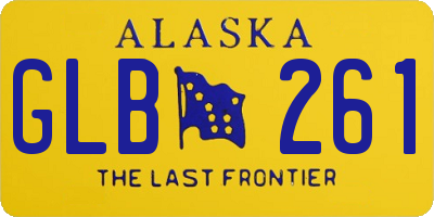 AK license plate GLB261