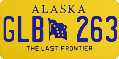AK license plate GLB263