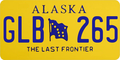 AK license plate GLB265