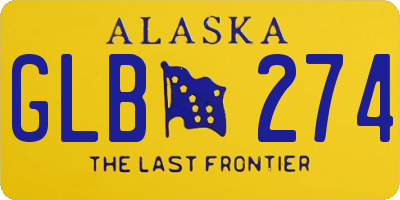 AK license plate GLB274