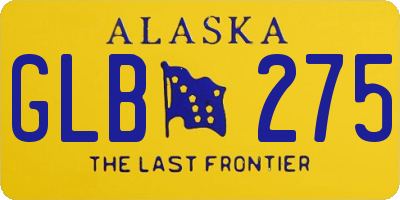 AK license plate GLB275