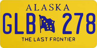 AK license plate GLB278