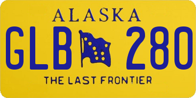 AK license plate GLB280