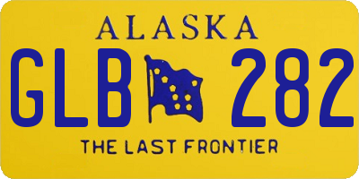 AK license plate GLB282