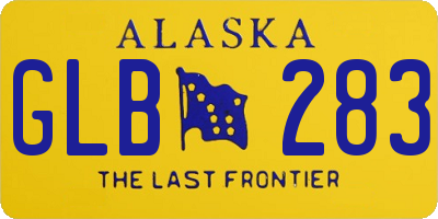 AK license plate GLB283