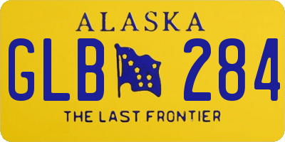 AK license plate GLB284