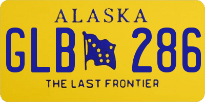 AK license plate GLB286