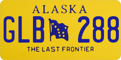 AK license plate GLB288