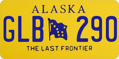 AK license plate GLB290