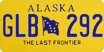 AK license plate GLB292