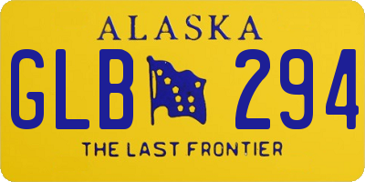 AK license plate GLB294