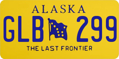 AK license plate GLB299