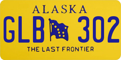 AK license plate GLB302
