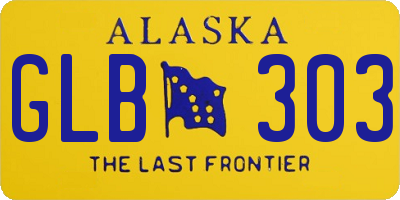 AK license plate GLB303
