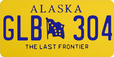 AK license plate GLB304