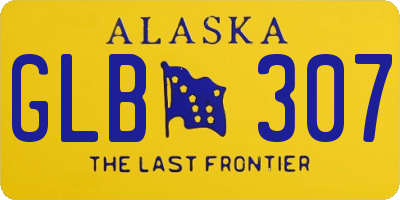 AK license plate GLB307