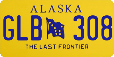 AK license plate GLB308