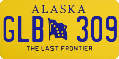 AK license plate GLB309