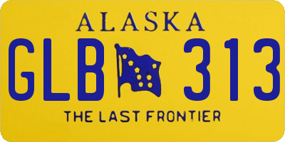 AK license plate GLB313