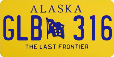 AK license plate GLB316