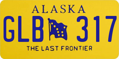 AK license plate GLB317