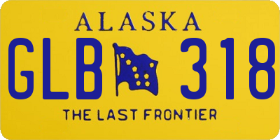 AK license plate GLB318